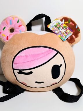 Tokidoki Donutella Cosplay NWT Neon Star Unisex Plush Backpack